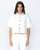 Cara SS Crop Shirt - Natural White