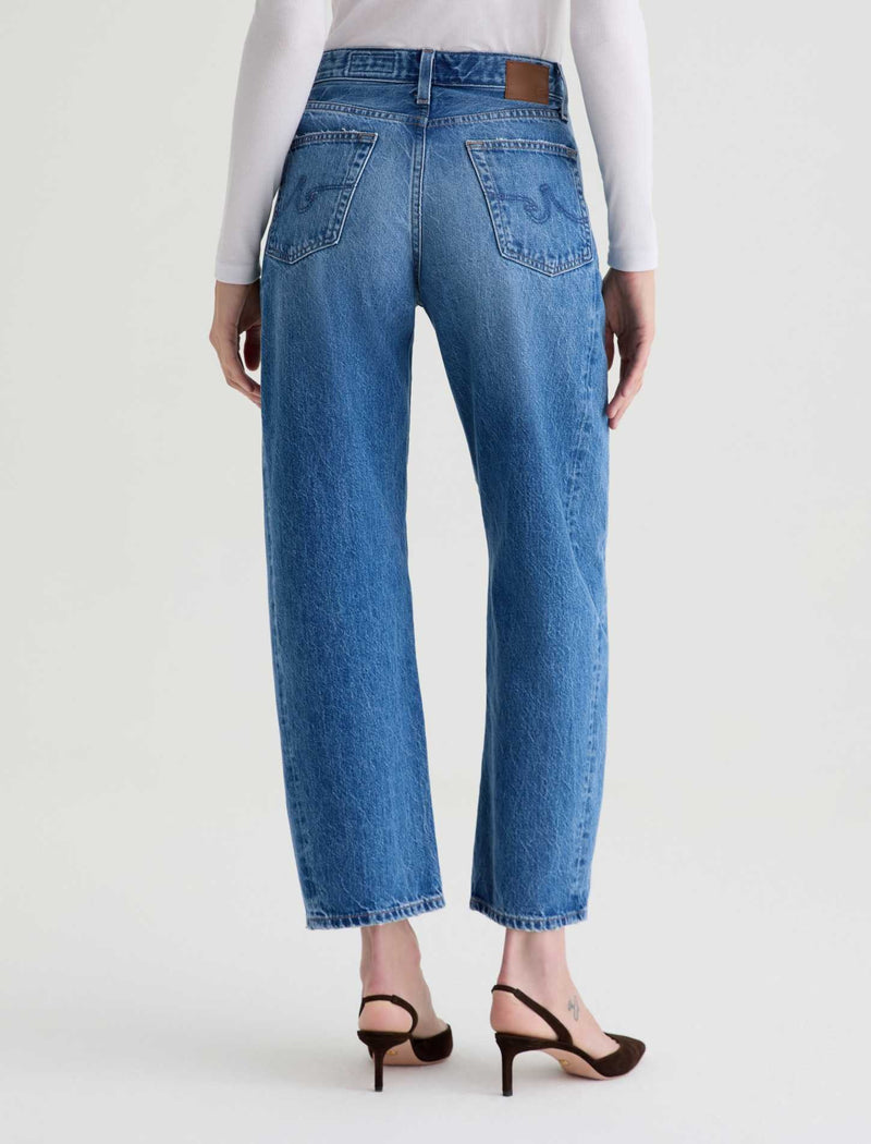 AG Jeans Hattie High-Rise Barrel Crop - Candid