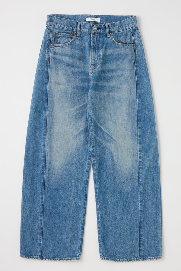 Moussy Bayard Side Line Cocoon Pant - Blue