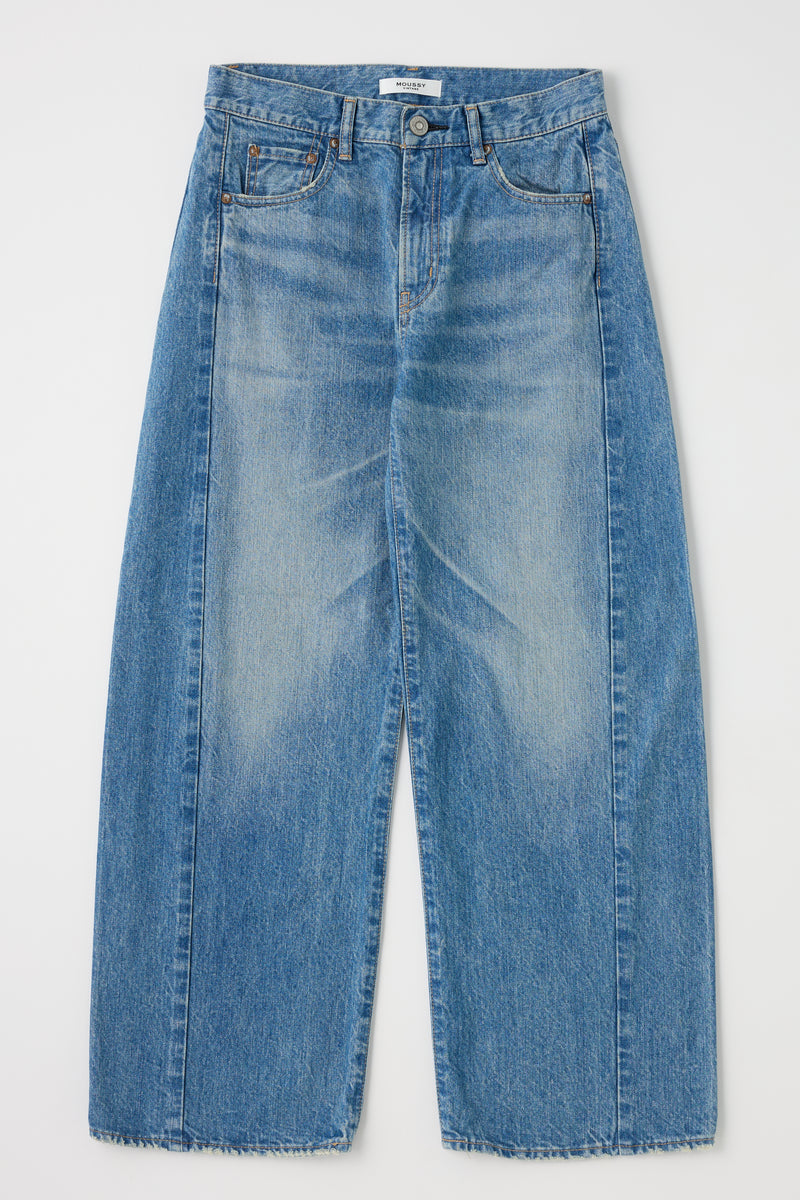 Moussy Bayard Side Line Cocoon Pant - Blue
