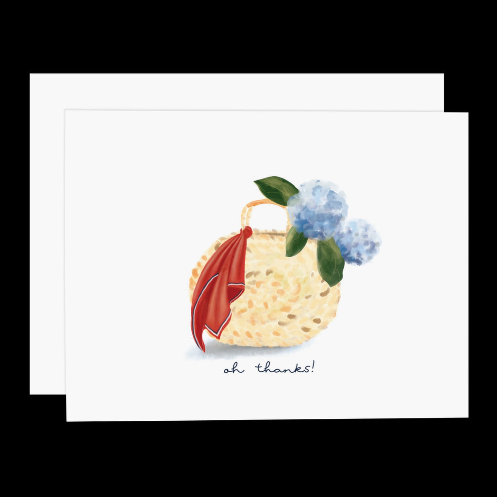 Oh Thanks Hydrangea Greeting Card