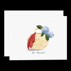 Oh Thanks Hydrangea Greeting Card