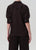 Kayla Linen Shrunken Shirt - Chocolate