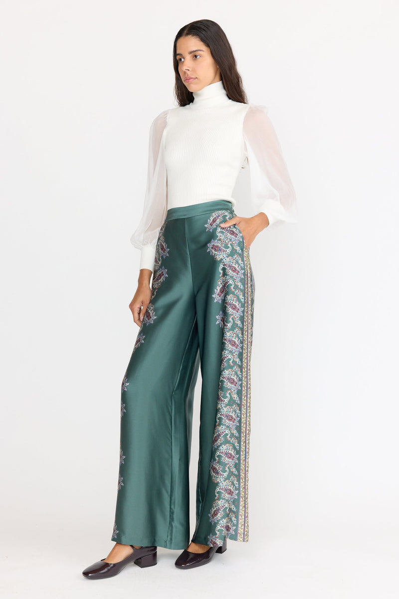 Marta Pant - Reseda Paisley