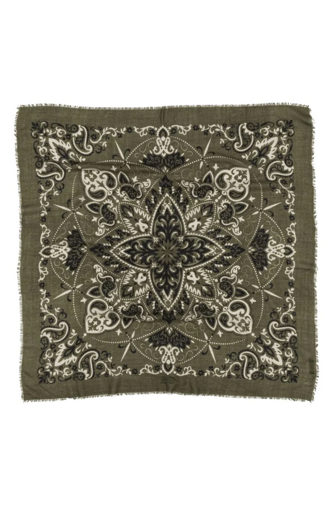 Wool & Cashmere Bandana Scarf