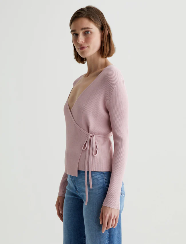 Yukiko Wrap Top - Mauve Mist