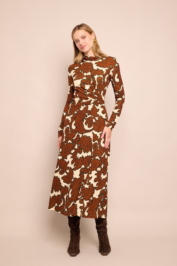 Hera Dress - Mystic Flora Olive