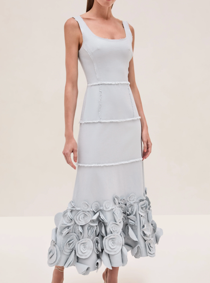 Demina Dress - Mist Blue