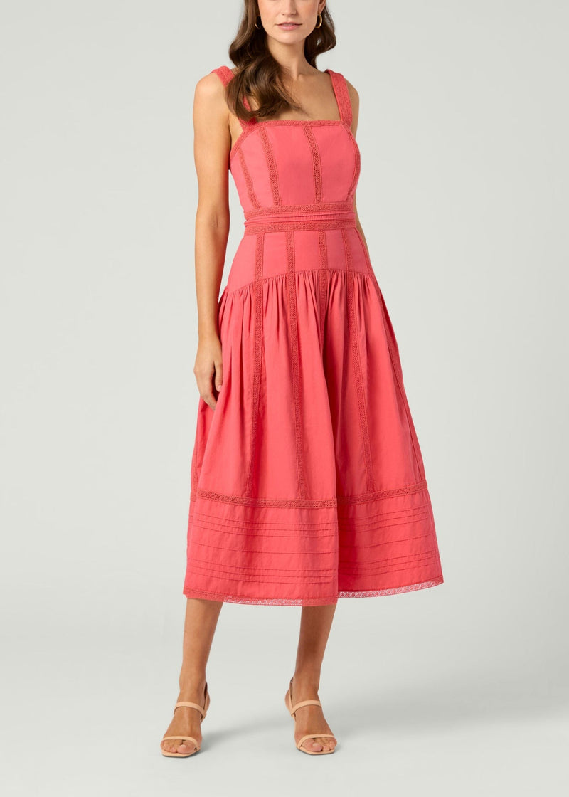 Rosette Dress - Persimmon