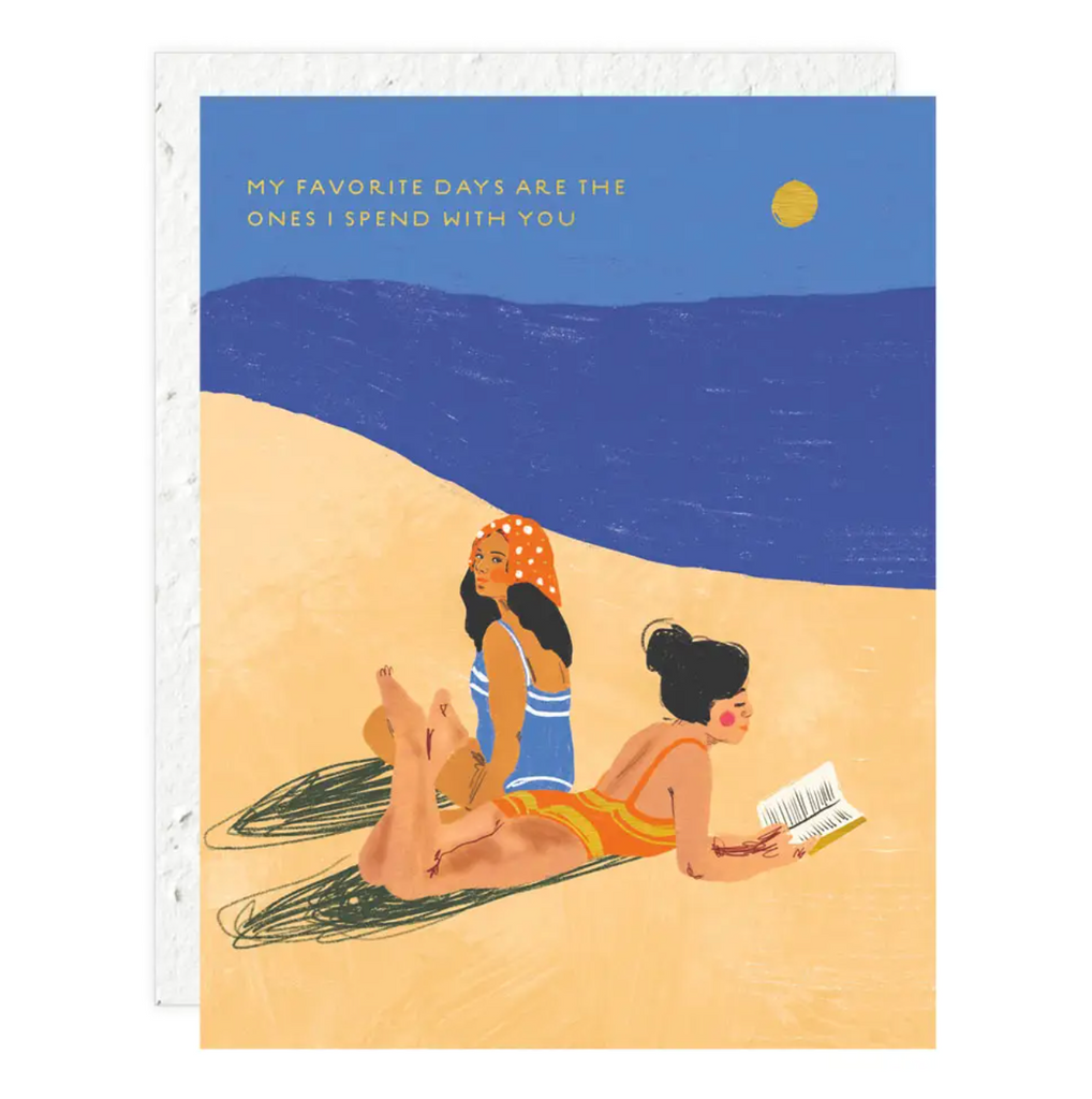 Beach Girls Greeting Card