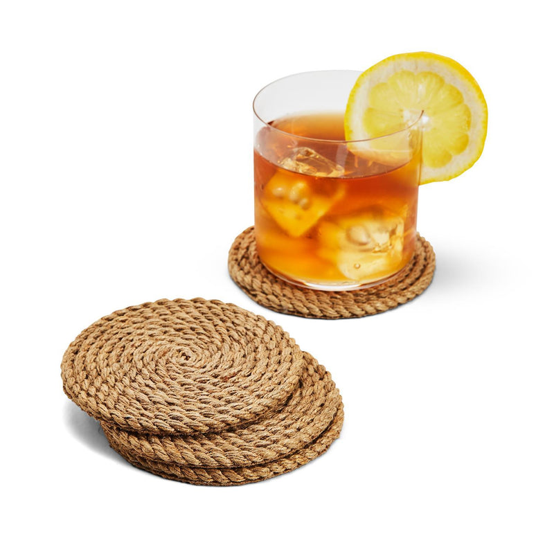 Full Circle Jute Rope Coaster Set