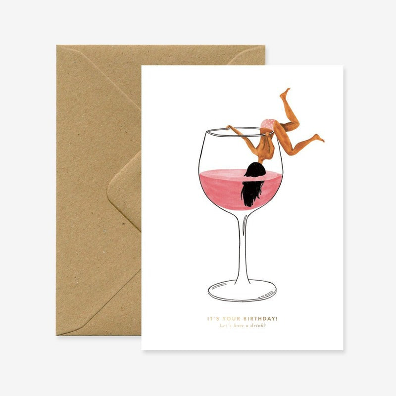 Just One Drink Birthday Card