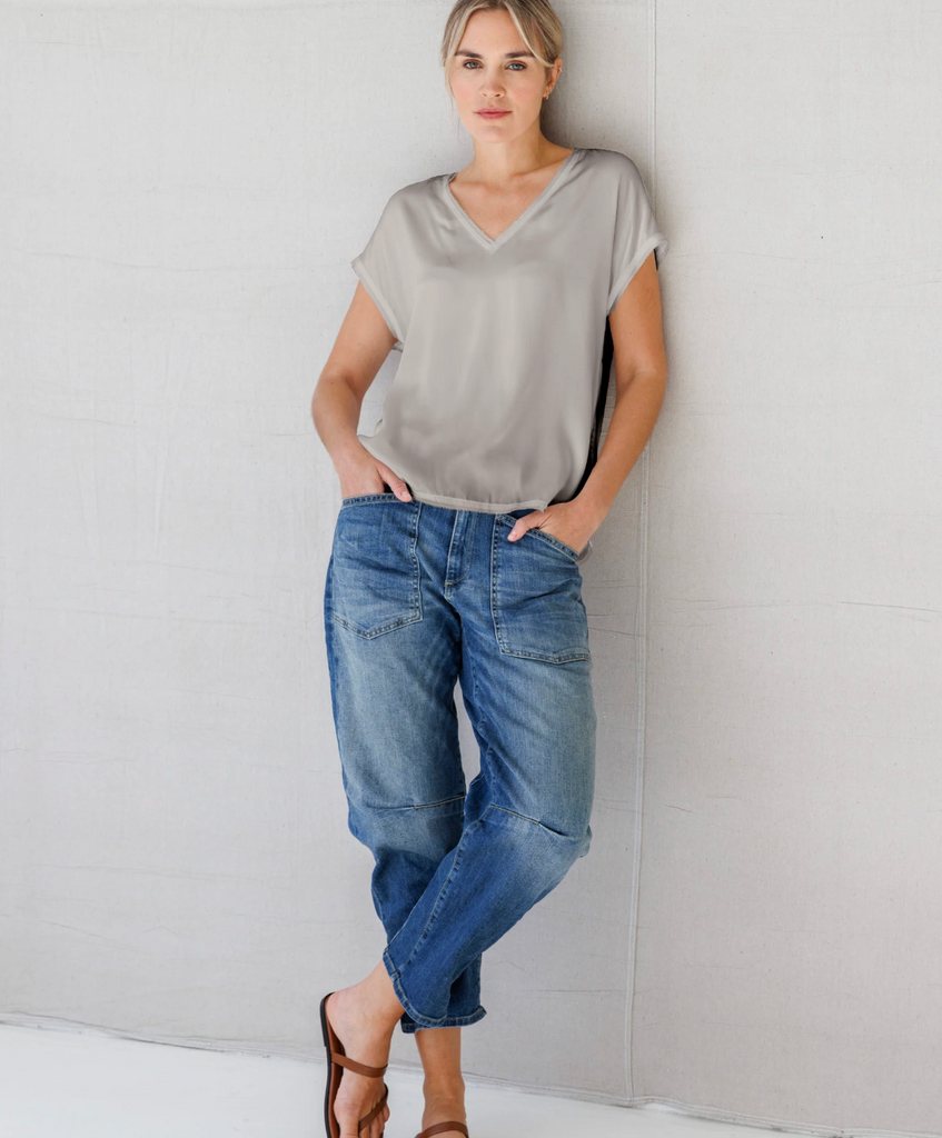 Mallorca Luxe V-Neck Tee