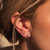 Marisol Bezel Studs - 5mm - Gold