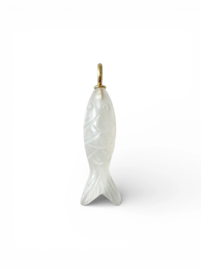 Quartz Tide Fish Charm