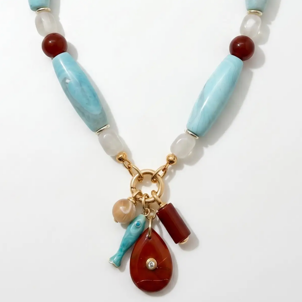 Marlowe Statement Chunky Charm Necklace