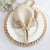 Pearl Bead Napkin Ring Set - Gold