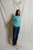PWT Harley Boxy Crew Tee - Teal Blue