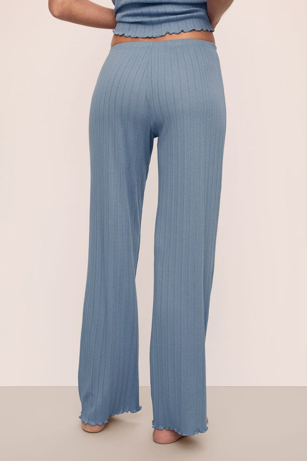 Pointelle Pant - Faded Denim