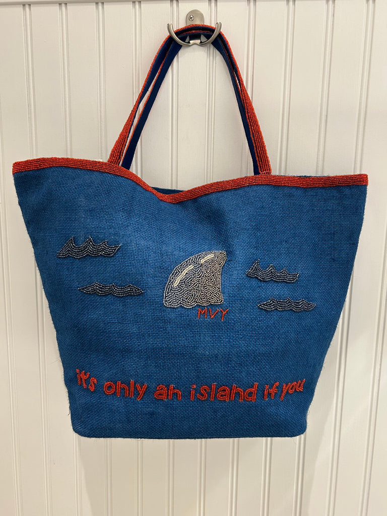 It's Only an Island Shark Fin Mini Tote