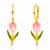 Enamel Tulip Earrings