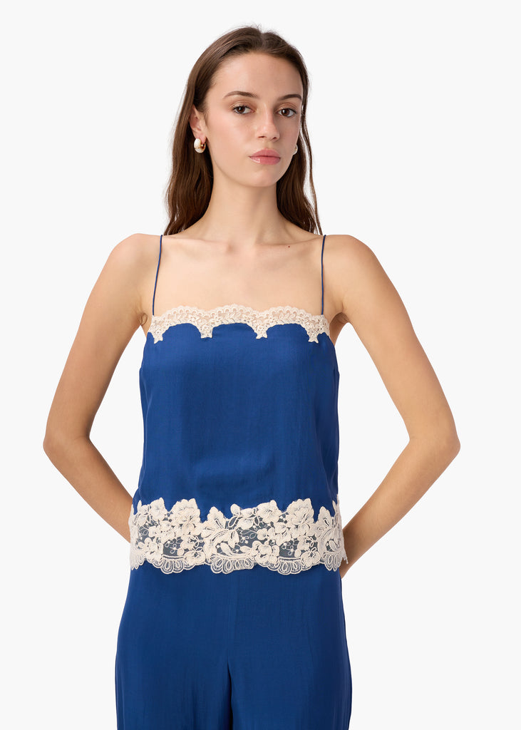 Maiya Silk Camisole - Sailor