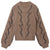 Overstitch Cable Turtleneck - Late Autumn/Ink