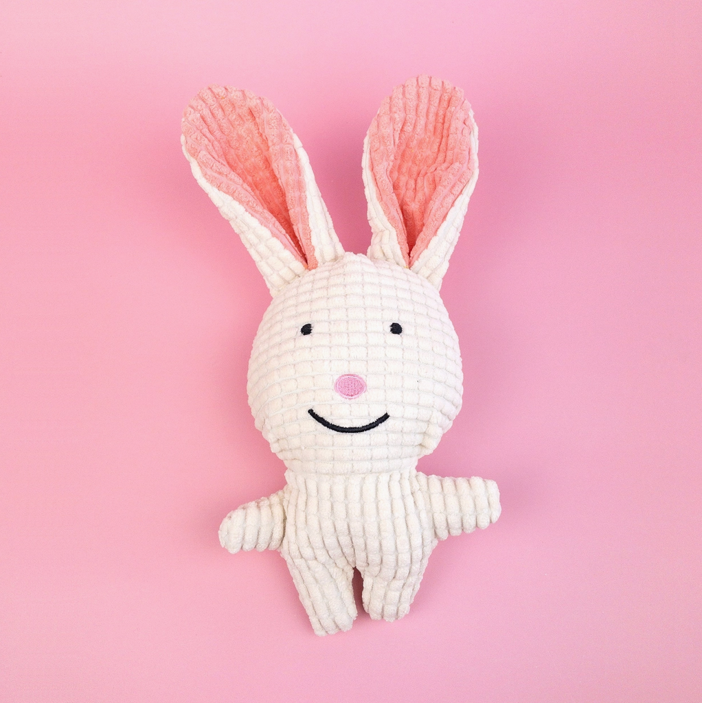 Small Bunny Plush Dog Toy