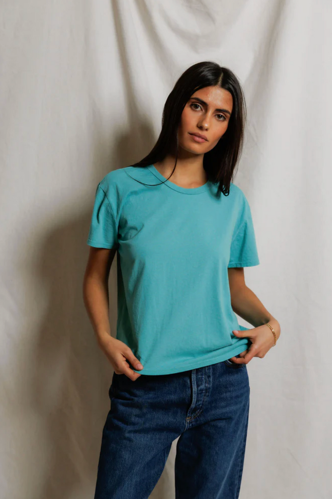 PWT Harley Boxy Crew Tee - Teal Blue