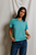 PWT Harley Boxy Crew Tee - Teal Blue