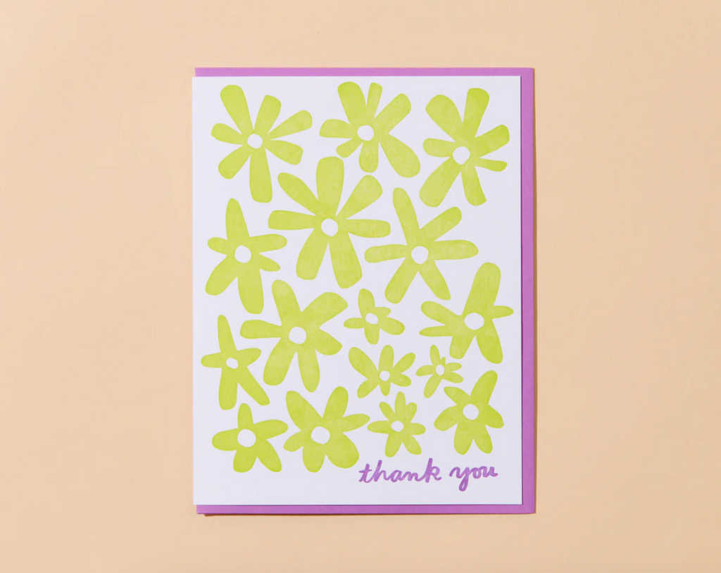 Flower Thank You Card