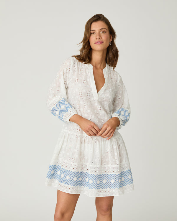 Umbrella Mini - Ivory/Blue