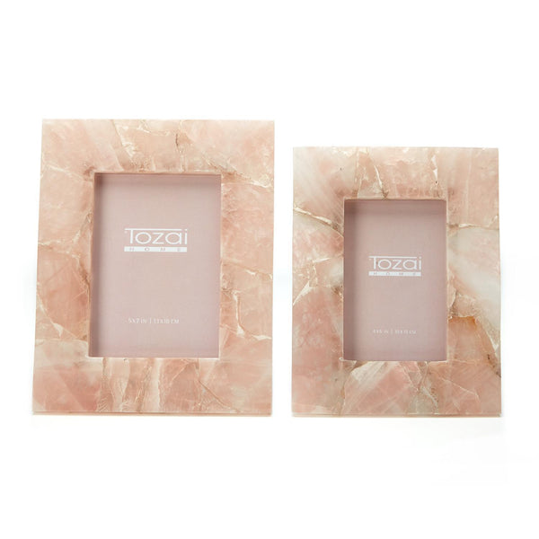 Two's Company Pink Quartz Picture Frame - 5 x 7