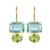 Valencia Earring - Aqua & Lime