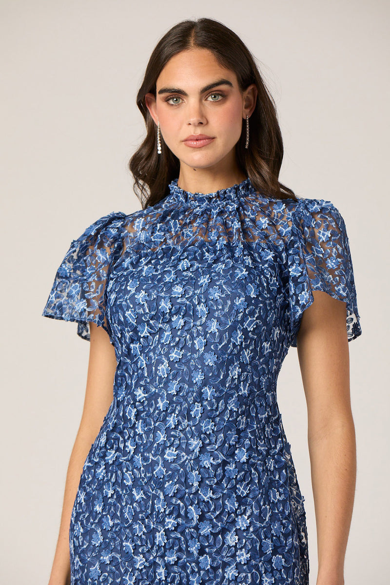 Midnight Martine Dress - Indigo/Ivory/Navy
