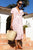 Francina Caftan - Chevron Blush