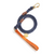 Standard Rope & Leather Dog Leash - Blue Jean