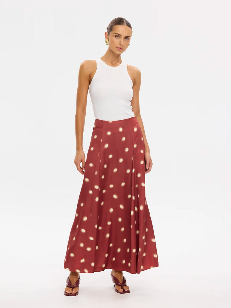 Saro Maxi Skirt - Brick