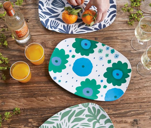 Floral Flash Platter