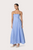 Talia Linen Maxi Dress - Sky Blu