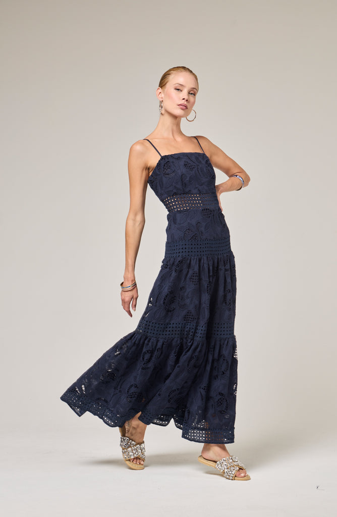 Brodie Dress - Navy