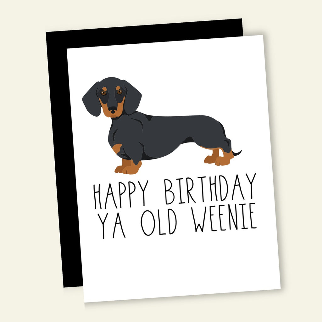 Happy Birthday Weenie Card