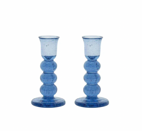 Provence 5" Candlestick Set - Chambray