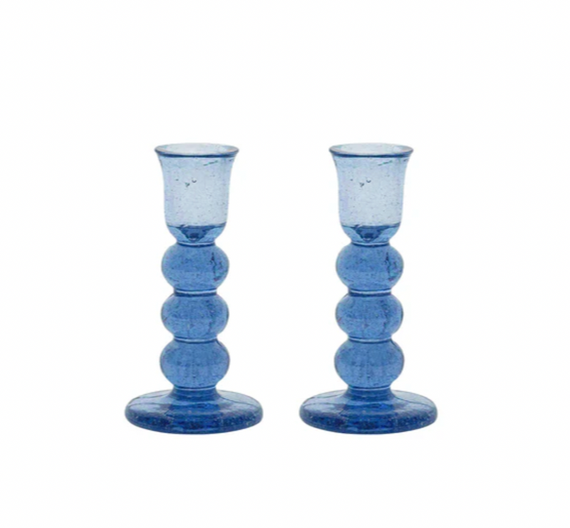 Provence 5" Candlestick Set - Chambray