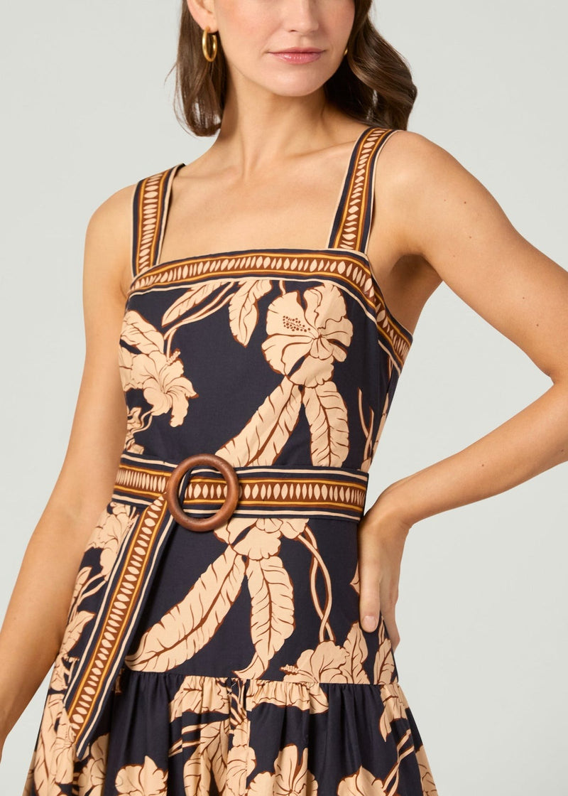 Kora Dress - Navy Khaki