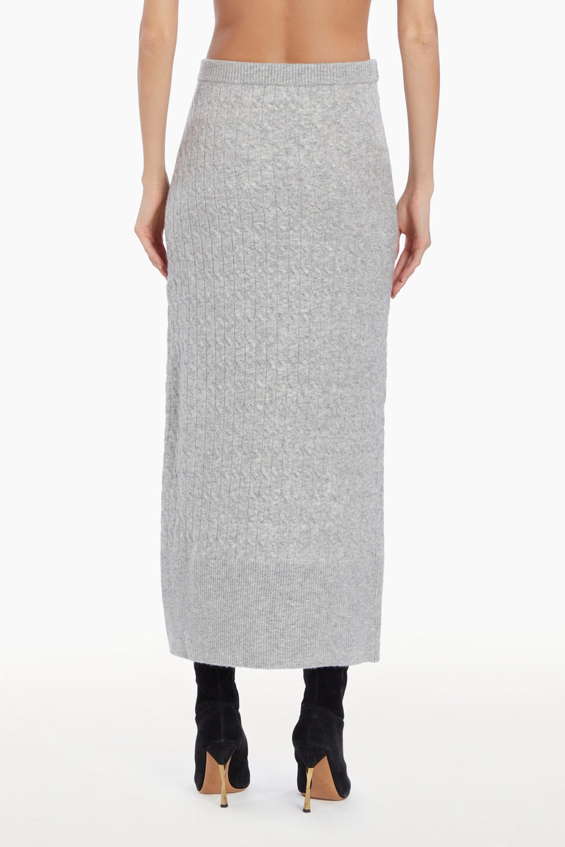 Isla Skirt - Light Heather Grey