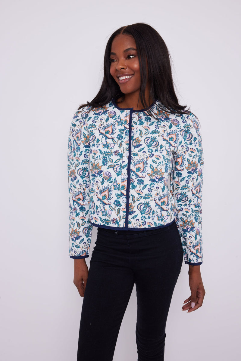 Button Front Jacket - French Floral