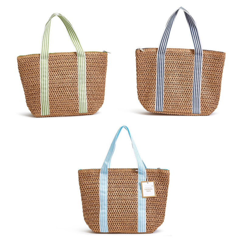 Woven Thermal Lunch Tote