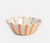 Blue & Orange Striped Scallop Edge Cereal Bowl