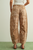 Paisley Print Washed Barrel Leg
